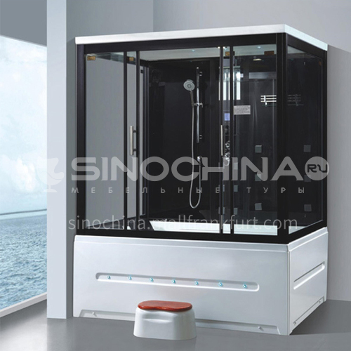 Luxury steam room 1700*1250*2200 integrated shower room with bathtub, toilet bathroom, integrated steam room AO-8103